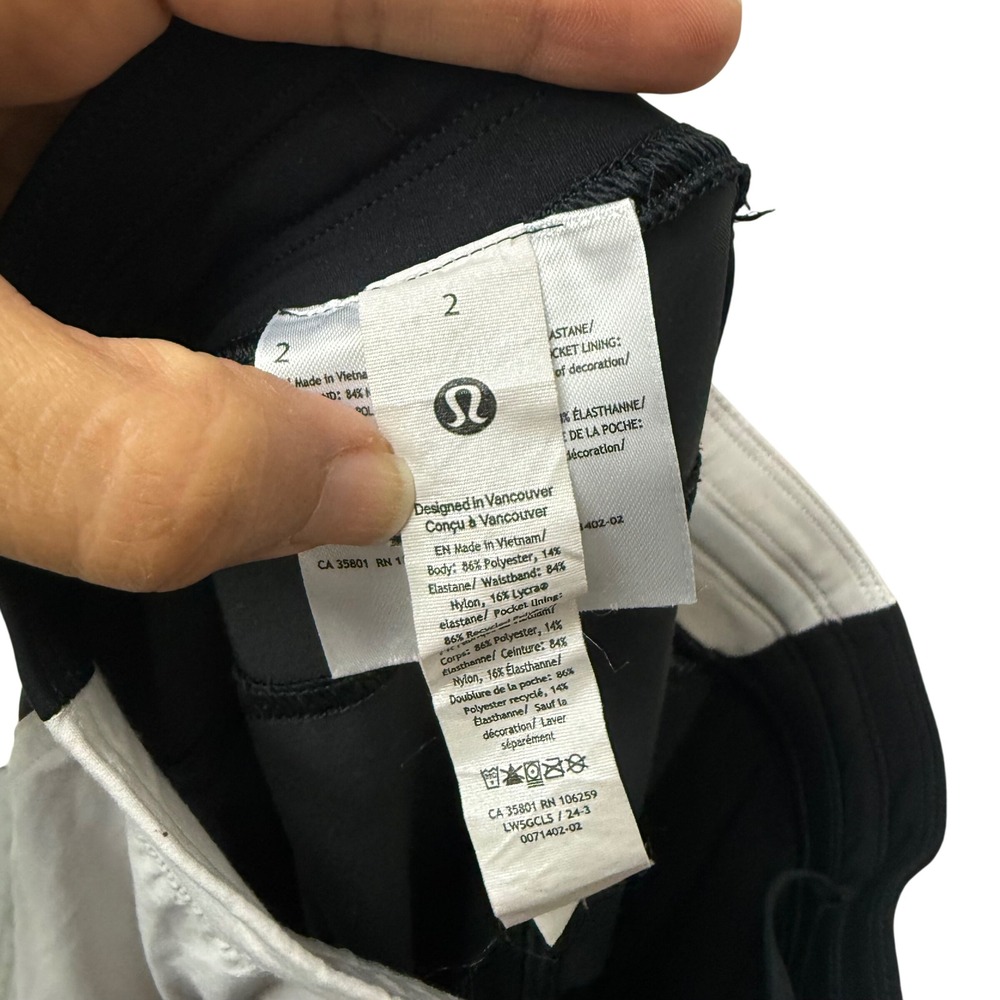 Lululemon Adapted State High-Rise Jogger Colourblock‎ Black White Size 2 LW5GCLS - Picture 6 of 10